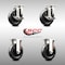 Service Caster 5 Inch 316SS Hard Rubber Wheel Swivel Top Plate Caster Brake 2 Rigid SCC, 2PK SCC-SS31620S514-HRS-TLB-2-R-2 - alternate 5